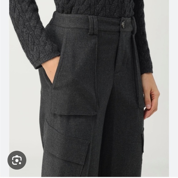 VINCE FLANNEL WIDE LEG RAVER PANT - Picture 13 of 13